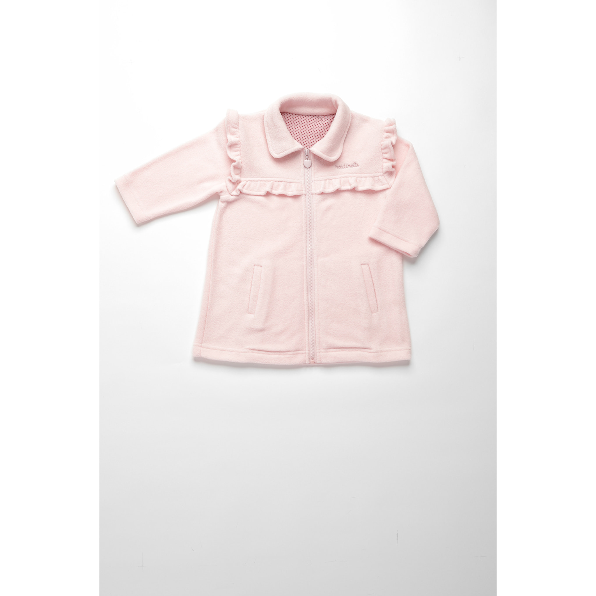 Vestaglia neonata giulia in pile con zip Noidinotte