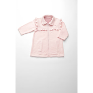 Vestaglia neonata giulia in pile con zip Noidinotte