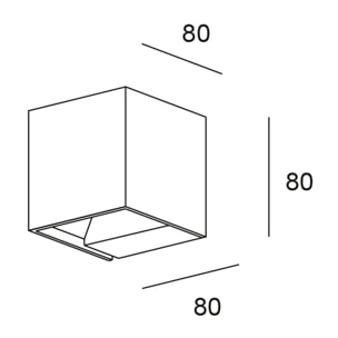 Forlight REX Aplique Exterior LED con Haz de Luz Modulable IP54 5,2W 3000K 244Lm Blanco