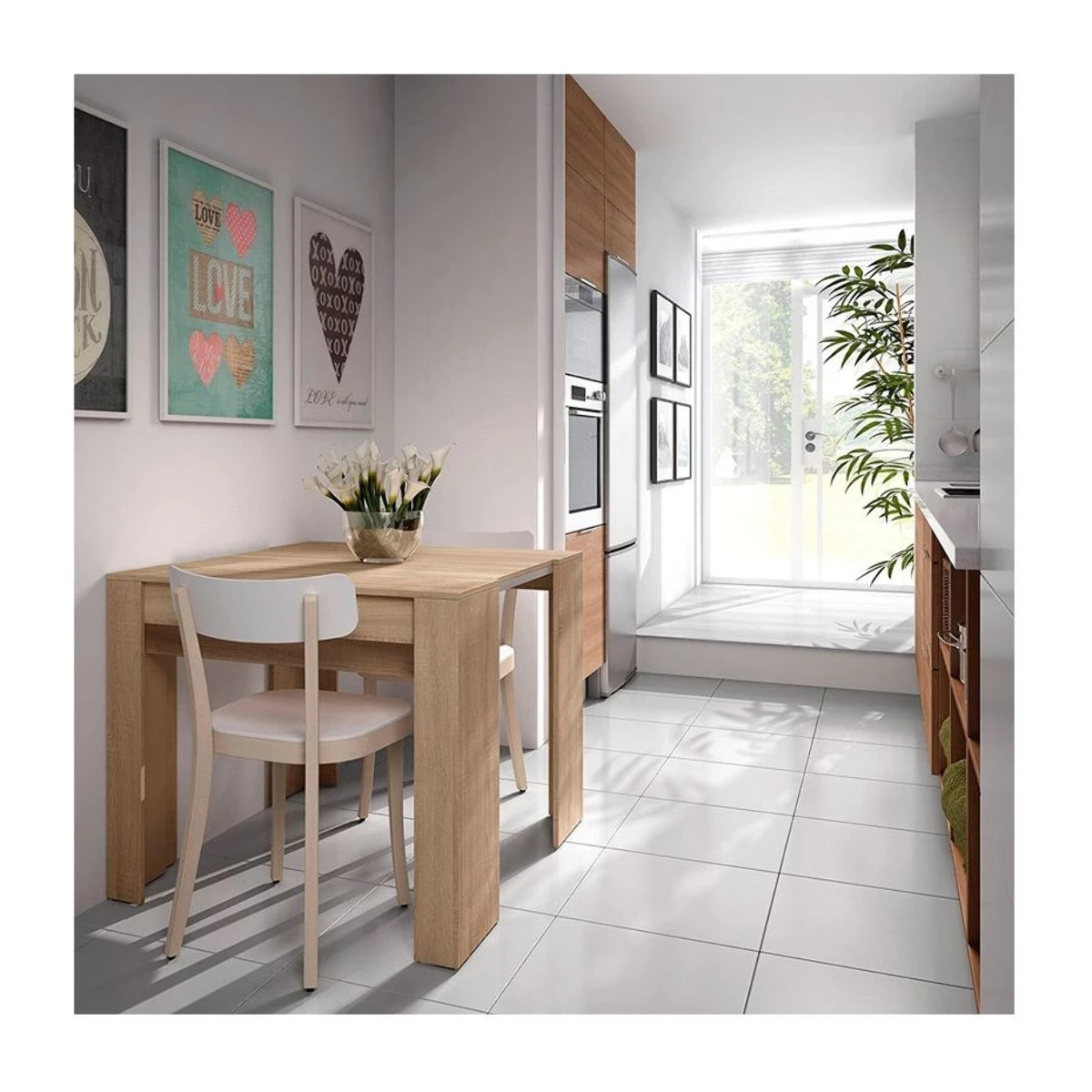 Mesa consola extensible Kendra Roble Canadian