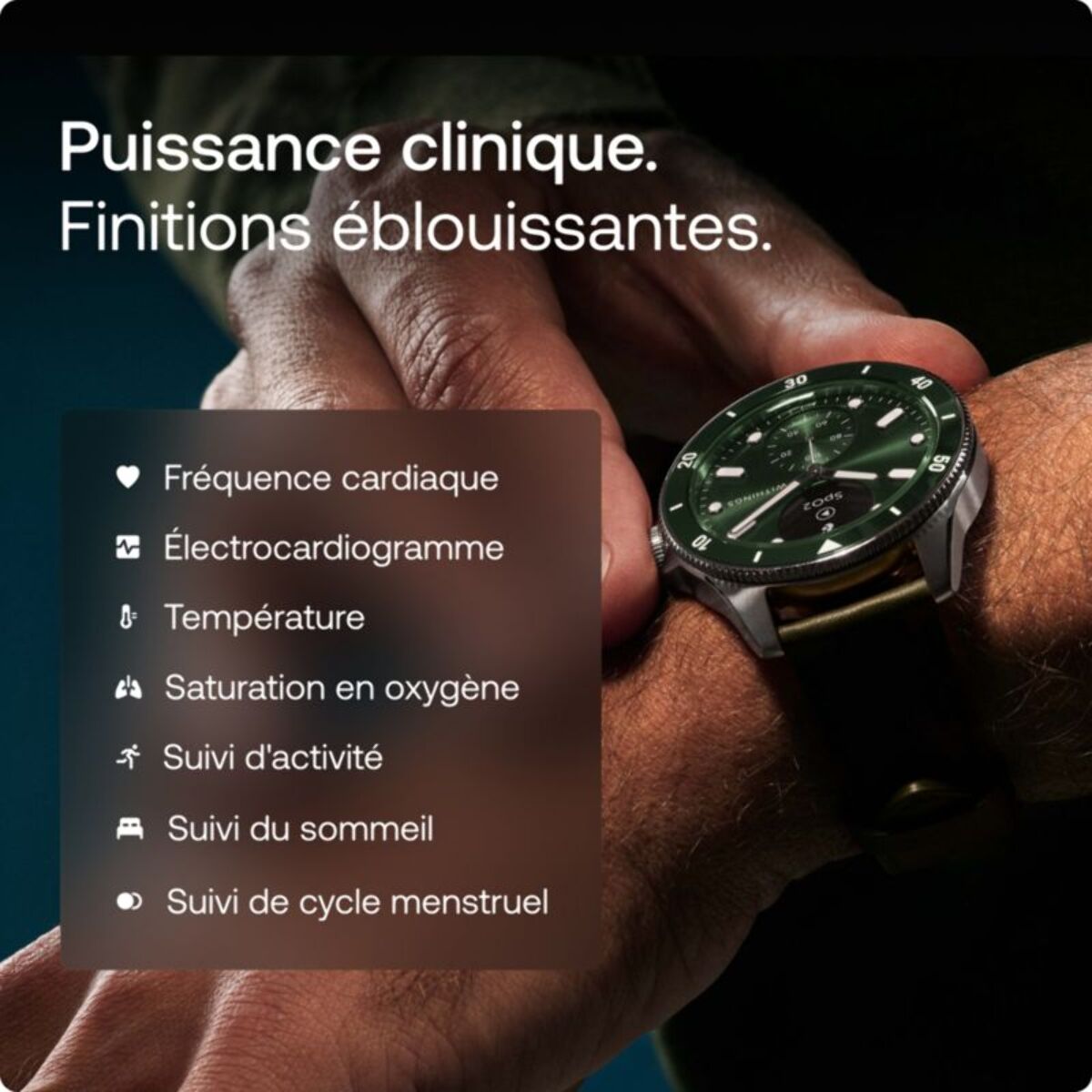 Montre santé WITHINGS Scanwatch Nova verte