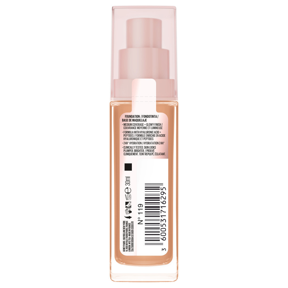 Maybelline New York Lifter Plump & Glow Foundation 119 30 ml