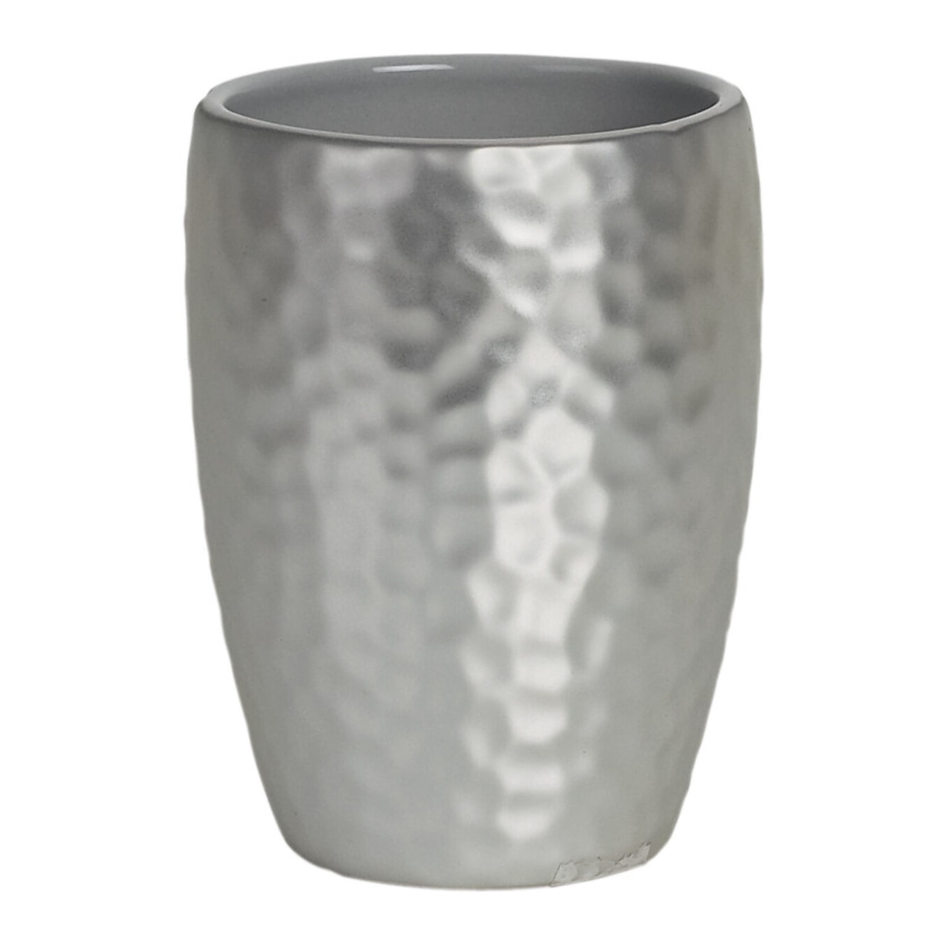 Gobelet Céramique DARWIN HAMMERED Argenté Spirella