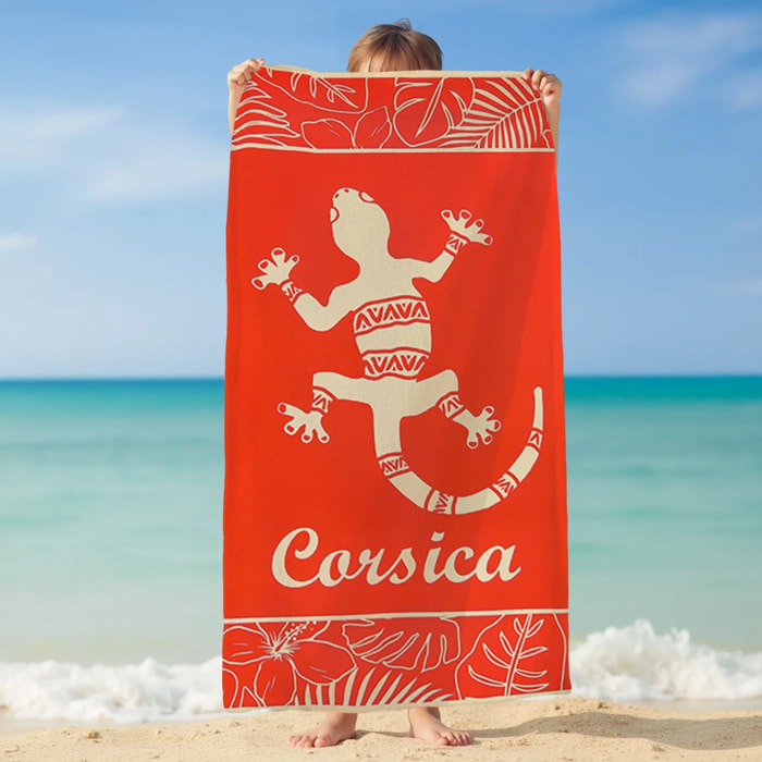 Serviette de plage microfibre enfant - Tuara - 70x140cm - 250g/m²