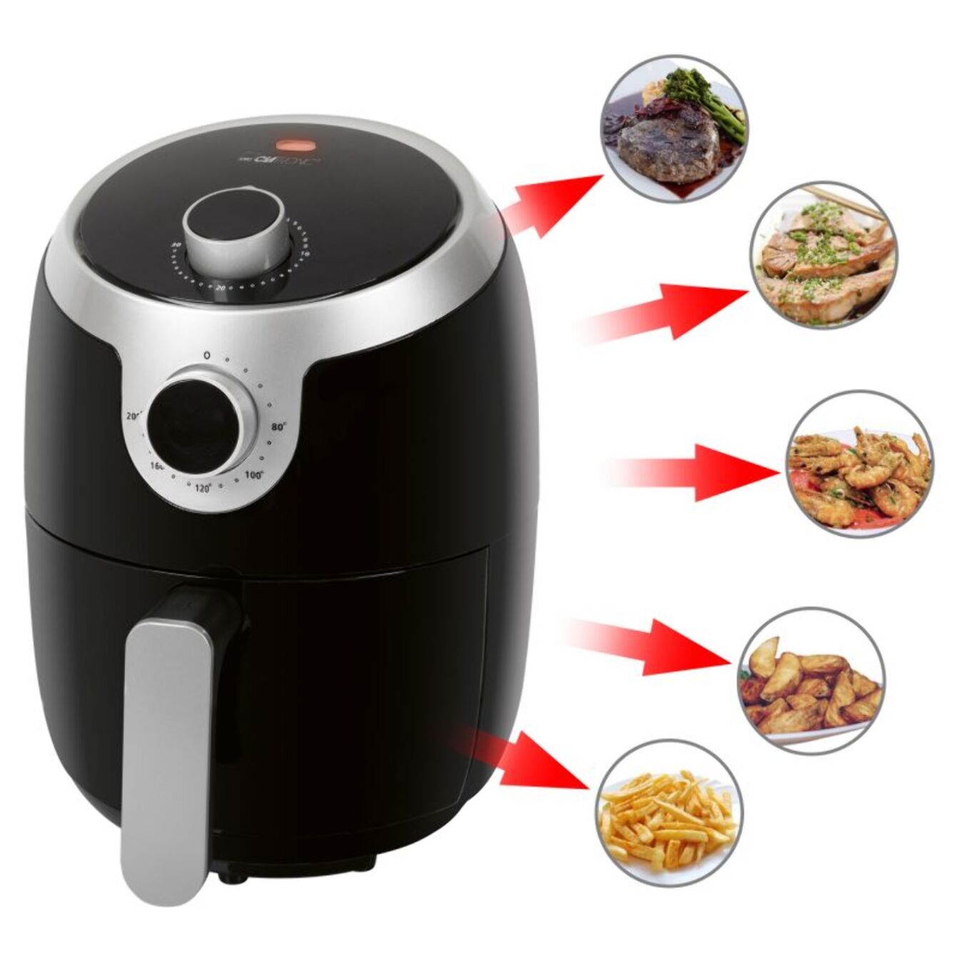 Friteuse sans huile à air chaud 1,8L Clatronic FR3769H-Noir