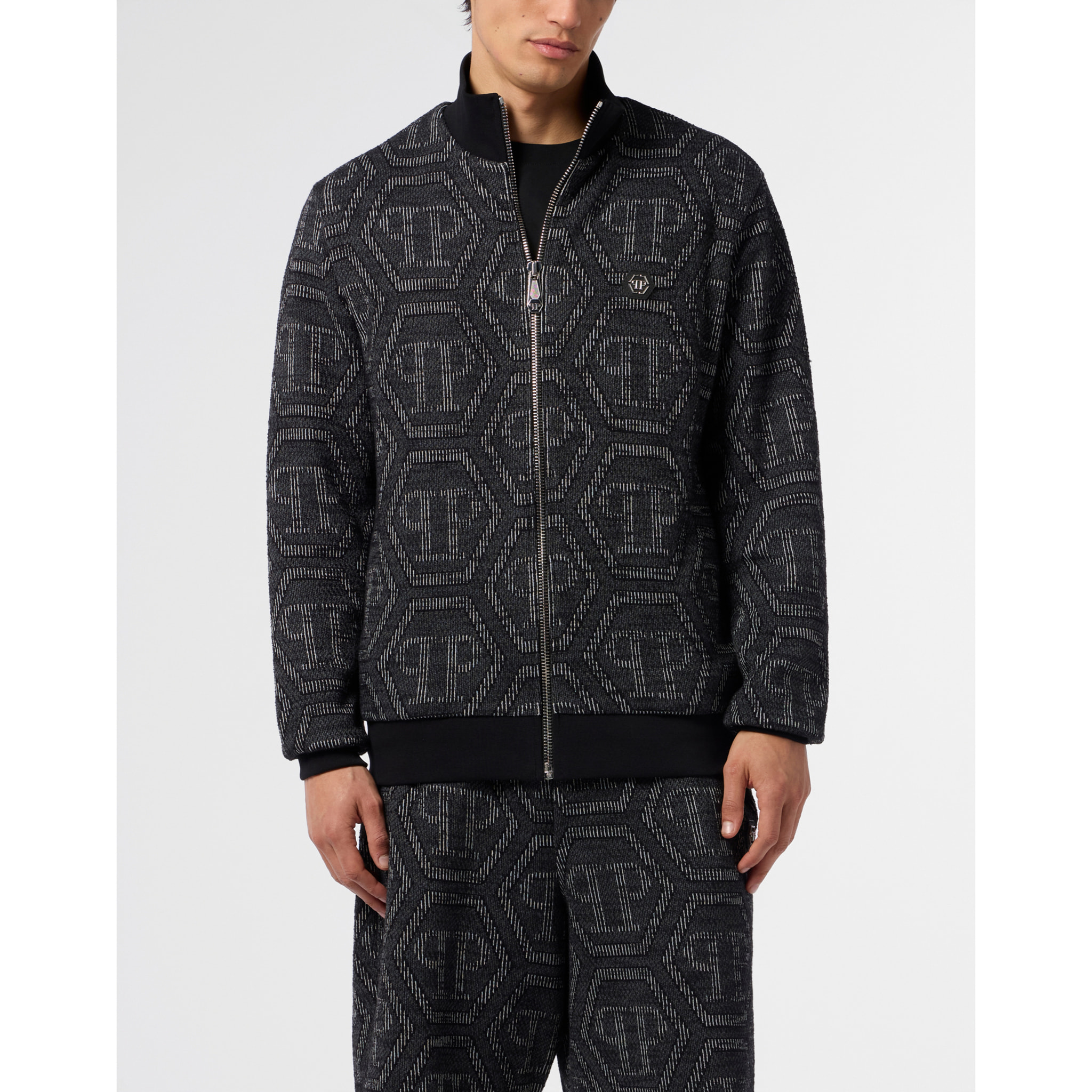 PHILIPP PLEIN Jacquard Tracksuit Jacket Monogram