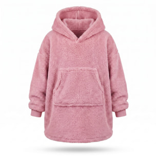 Felpa coperta bambini in poliestere - Rosa