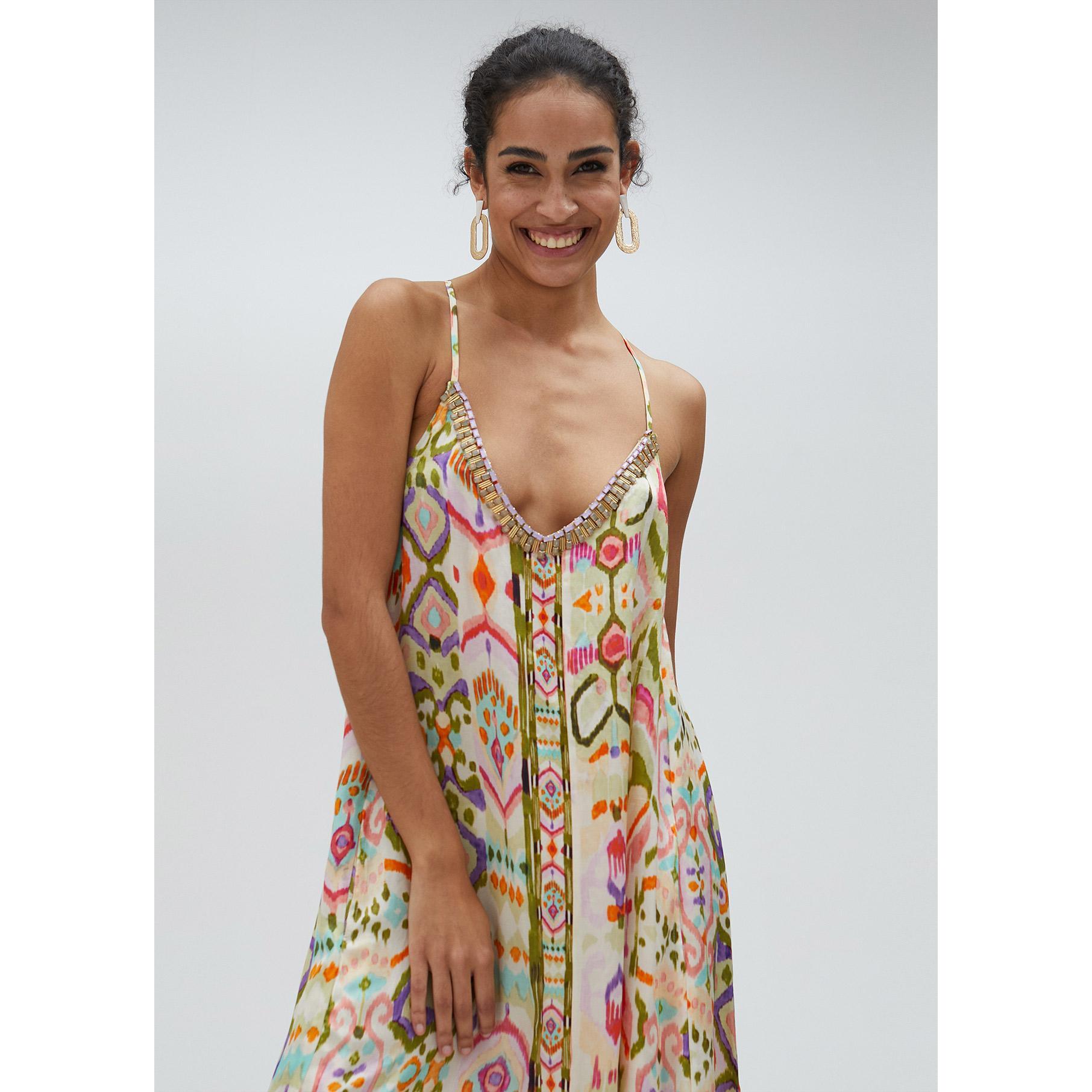 Vestito lungo con stampa