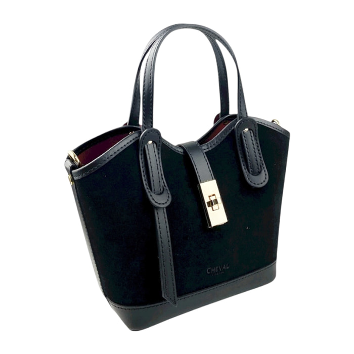 Borsa a mano Cheval Firenze Gallipoli Mini F/W Nero