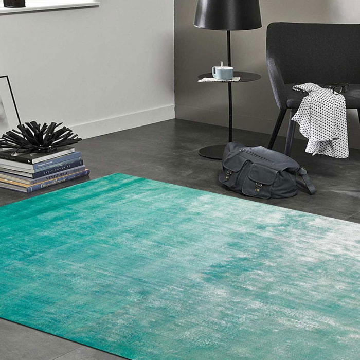 Tapis salon et chambre fait main en viscose motif simple PIQUI