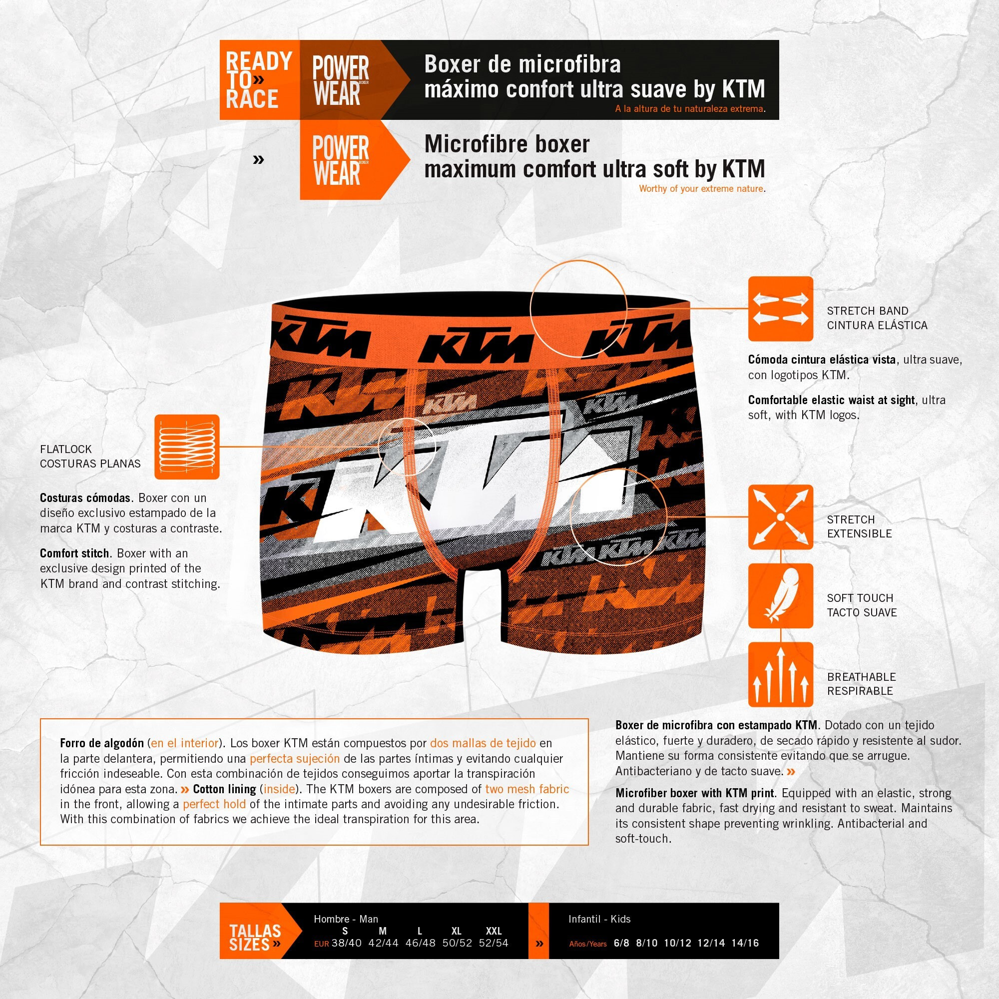 Pack 2 calzoncillos KTM Spielberg para hombre