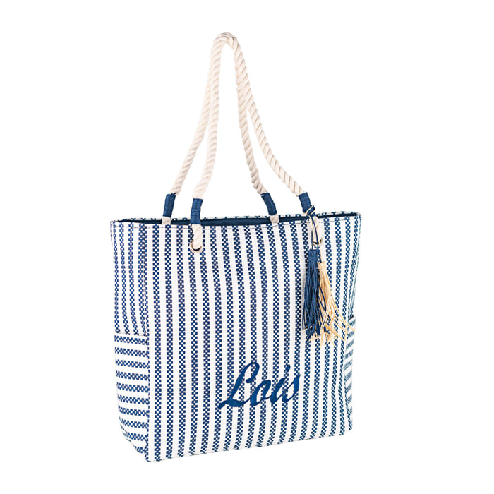 Bolso De Playa Lois Maui Azul Marino