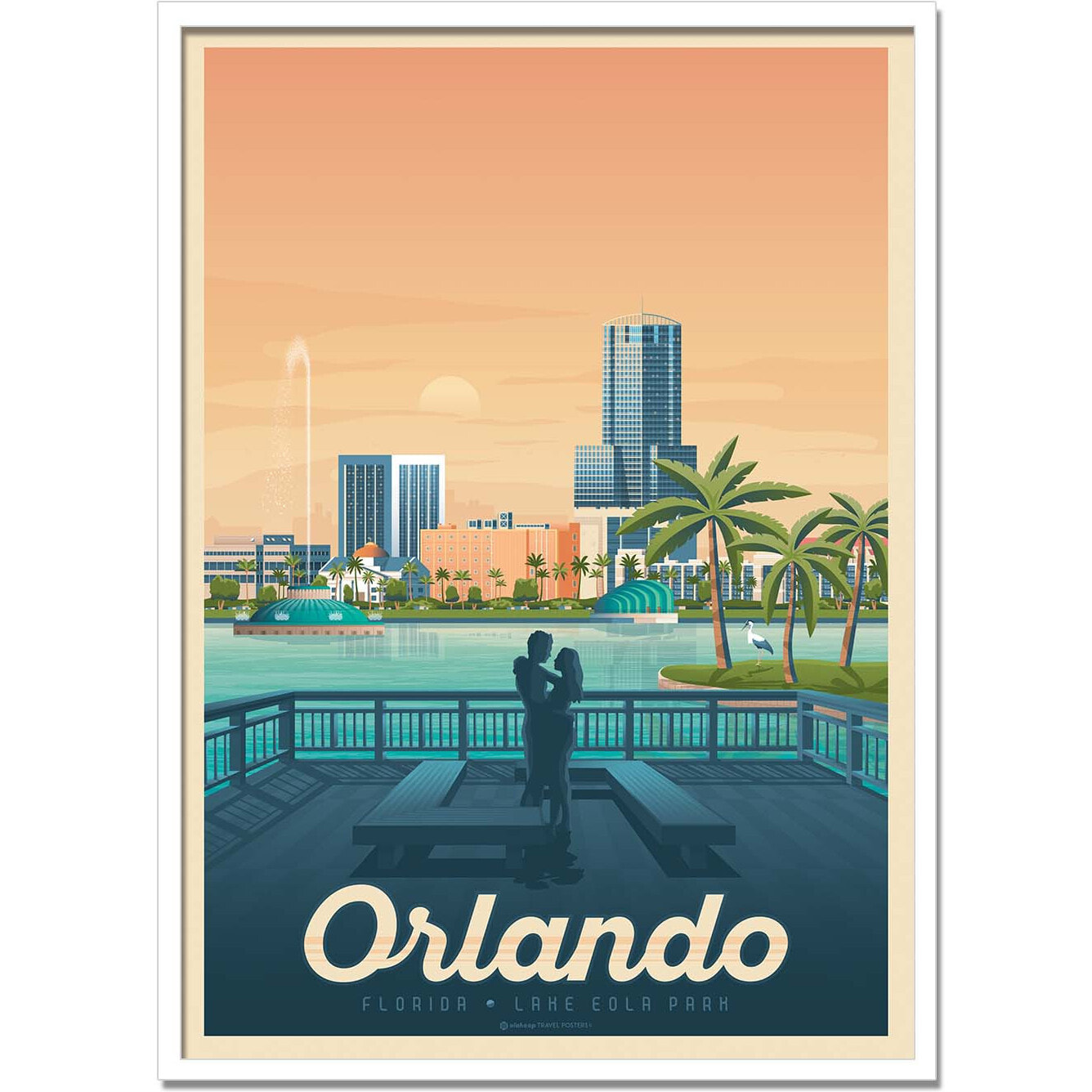 Affiche - Orlando - Olahoop Travel Posters