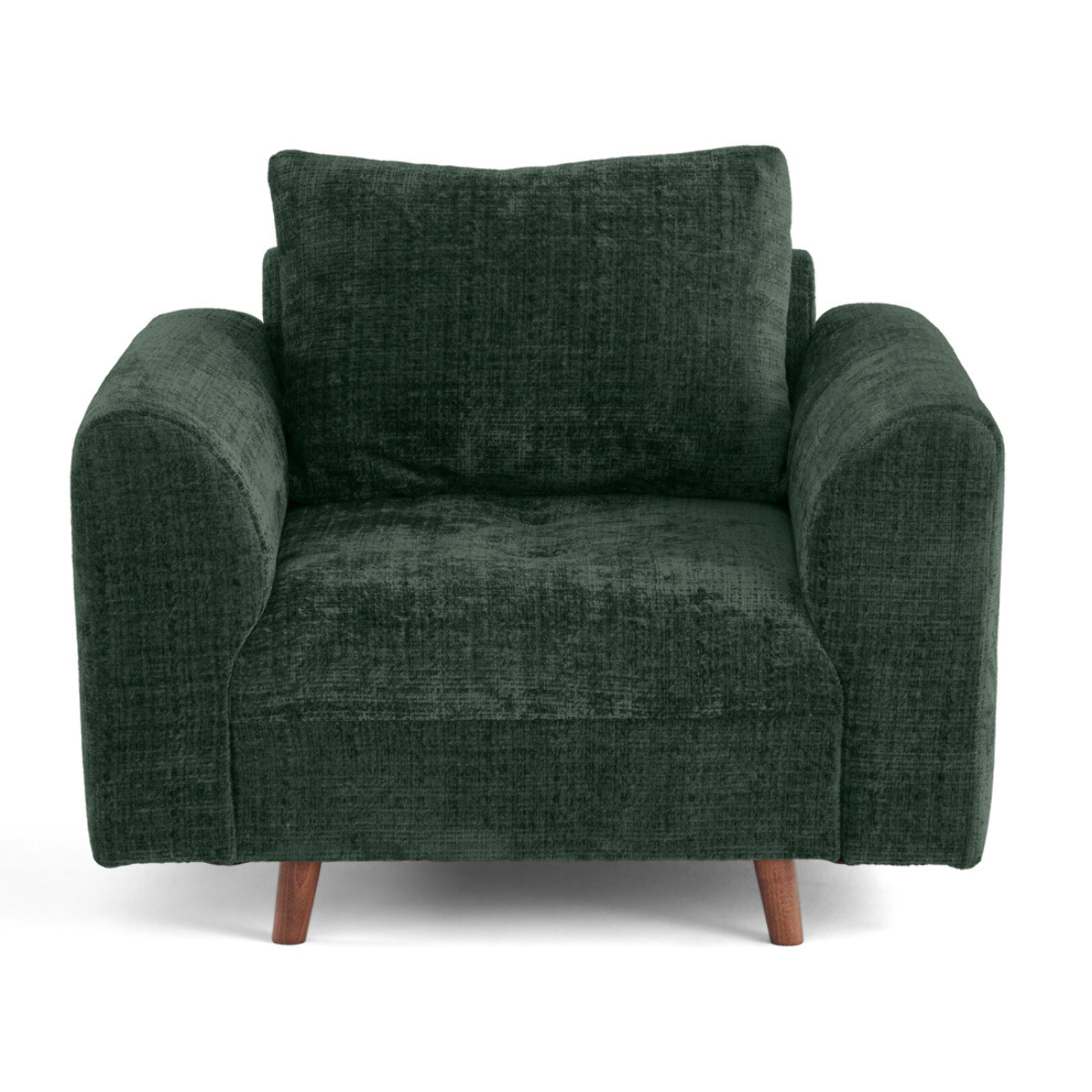 Rune - fauteuil en velours texturé - Vert
