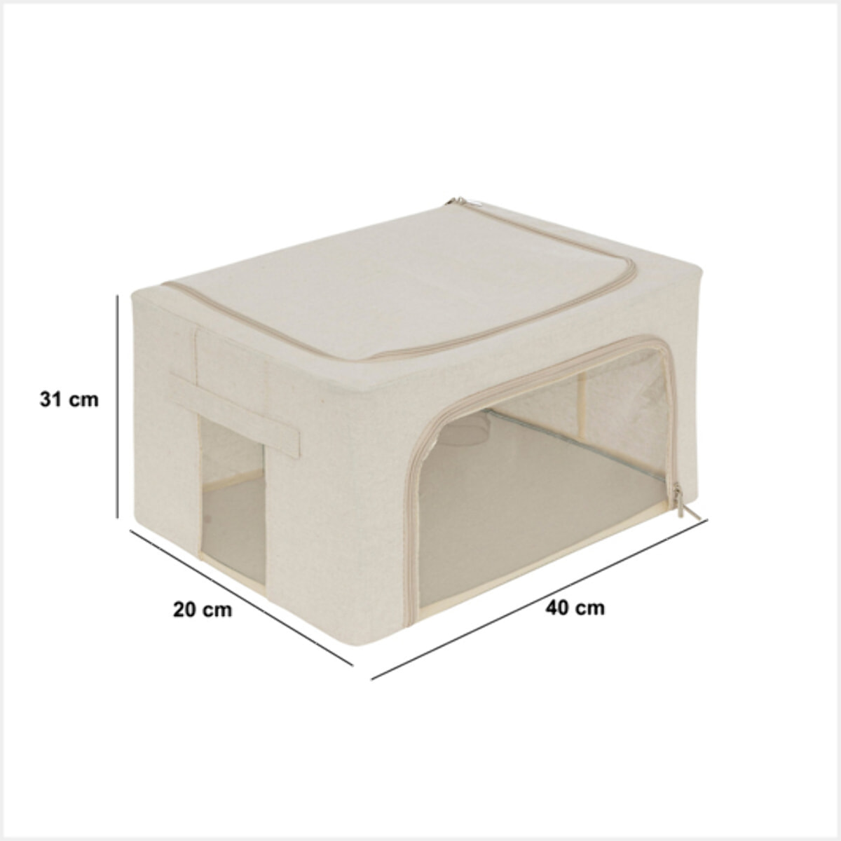 Housse de rangement "Groomy" double ouverture 40x31cm