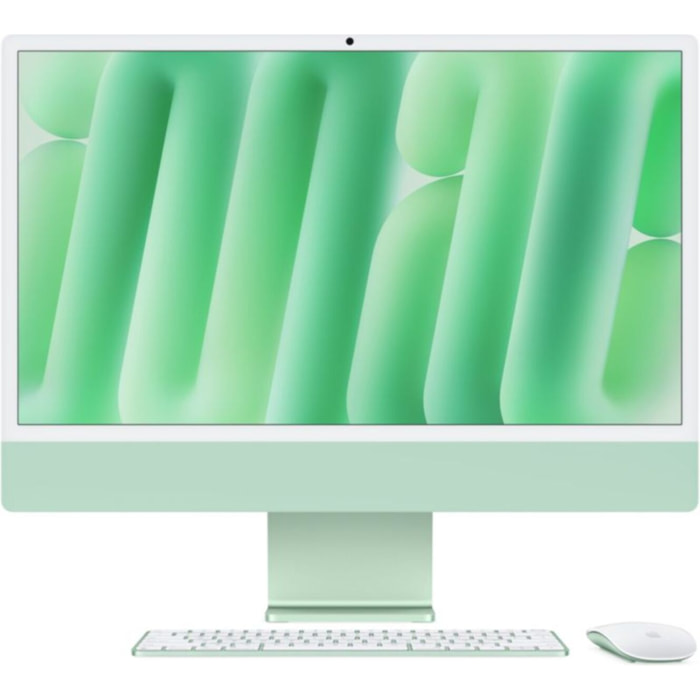 Ordinateur Apple IMAC 24" Ecran Retina 4,5K Puce M4 CPU 10 / GPU 10 coeurs Mémoire RAM 24Go Stockage 512Go SSD Vert