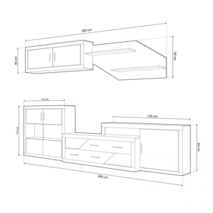 Salón Nuka V9 Cambria - Blanco