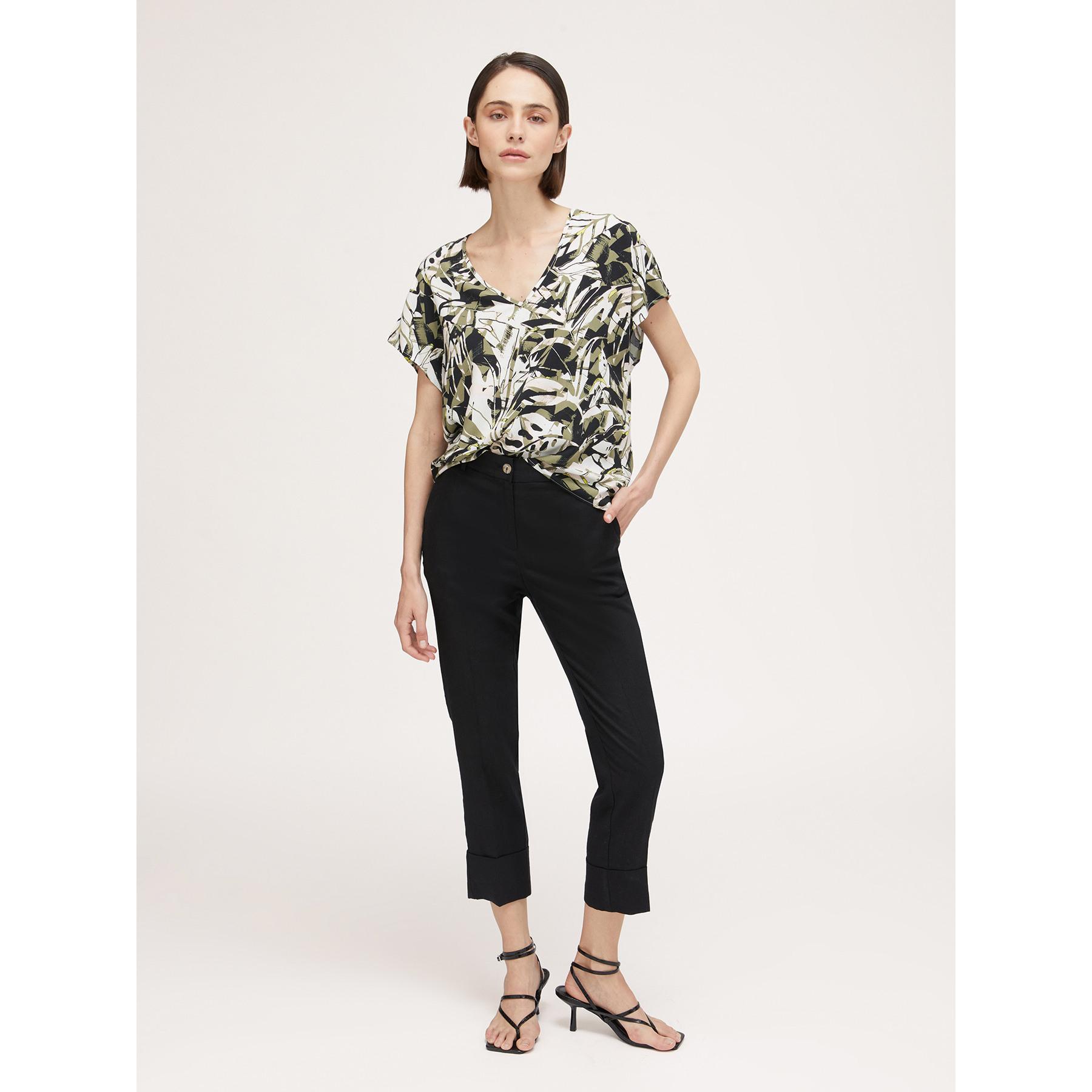 Motivi - Blusa fantasia foliage - Verde