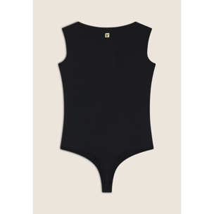 Body senza maniche con scollo quadrato