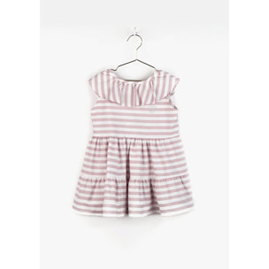 Abito da bambina con volant a righe