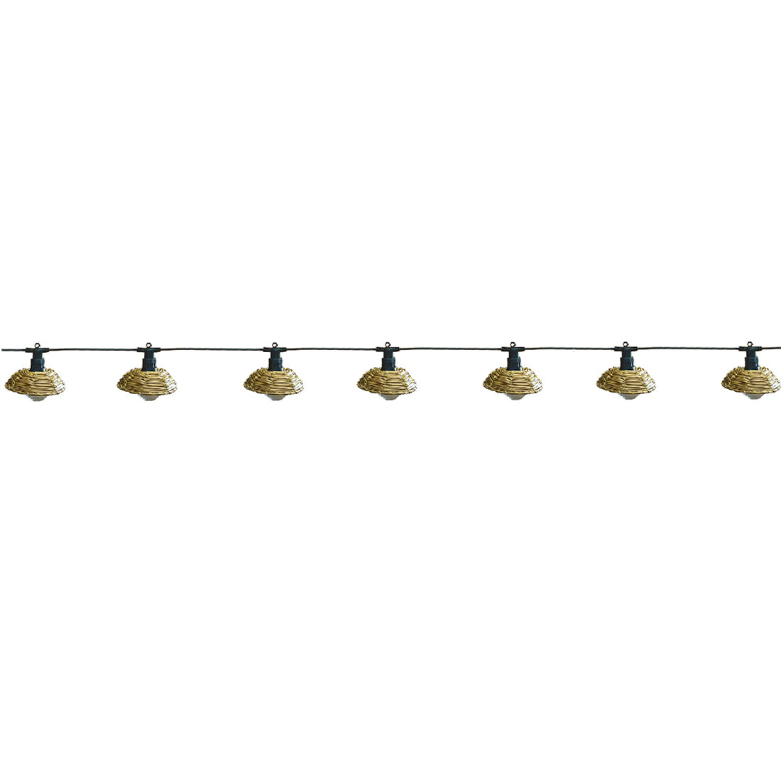 Guirlande poly rotin COTTAGE 10 LED 5.7M