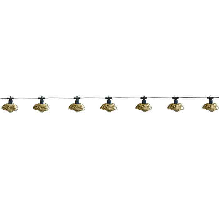 Guirlande poly rotin COTTAGE 10 LED 5.7M