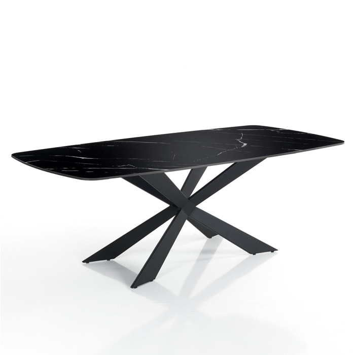Oresteluchetta tavolo PULSE BLACK MARBLE