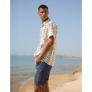 Camisa Manga Corta Naranja - Rosspe