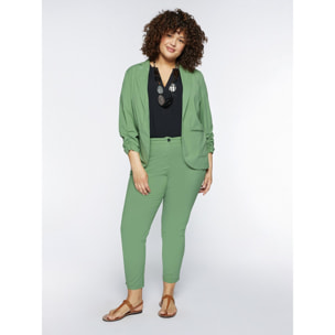 Fiorella Rubino - Blazer con maniche arricciate - Verde