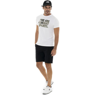 Set completo da uomo con t-shirt e pantaloncino mimetico Leone Military 1947