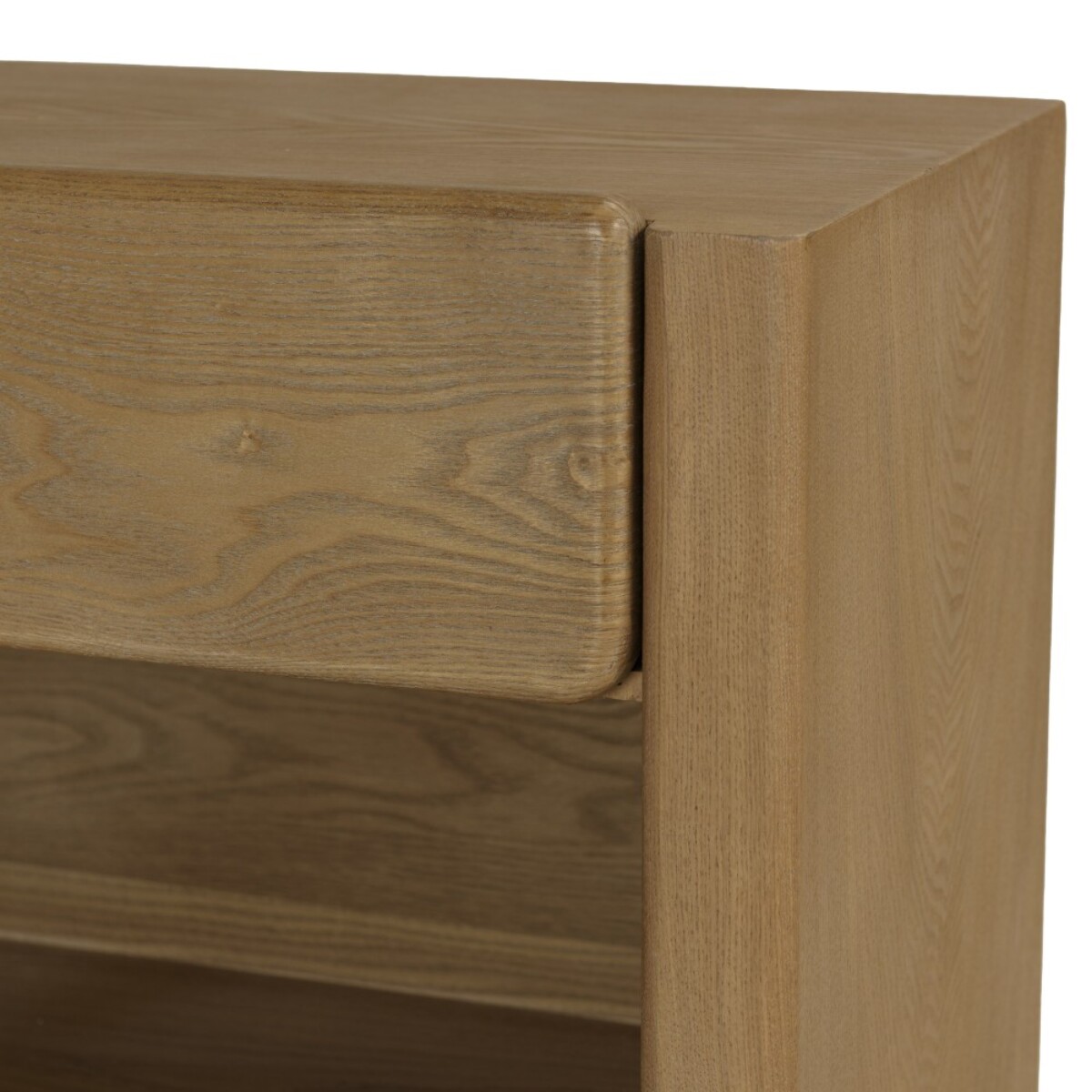 ELLA - Chevet couleur naturelle 1 tiroir design arrondi