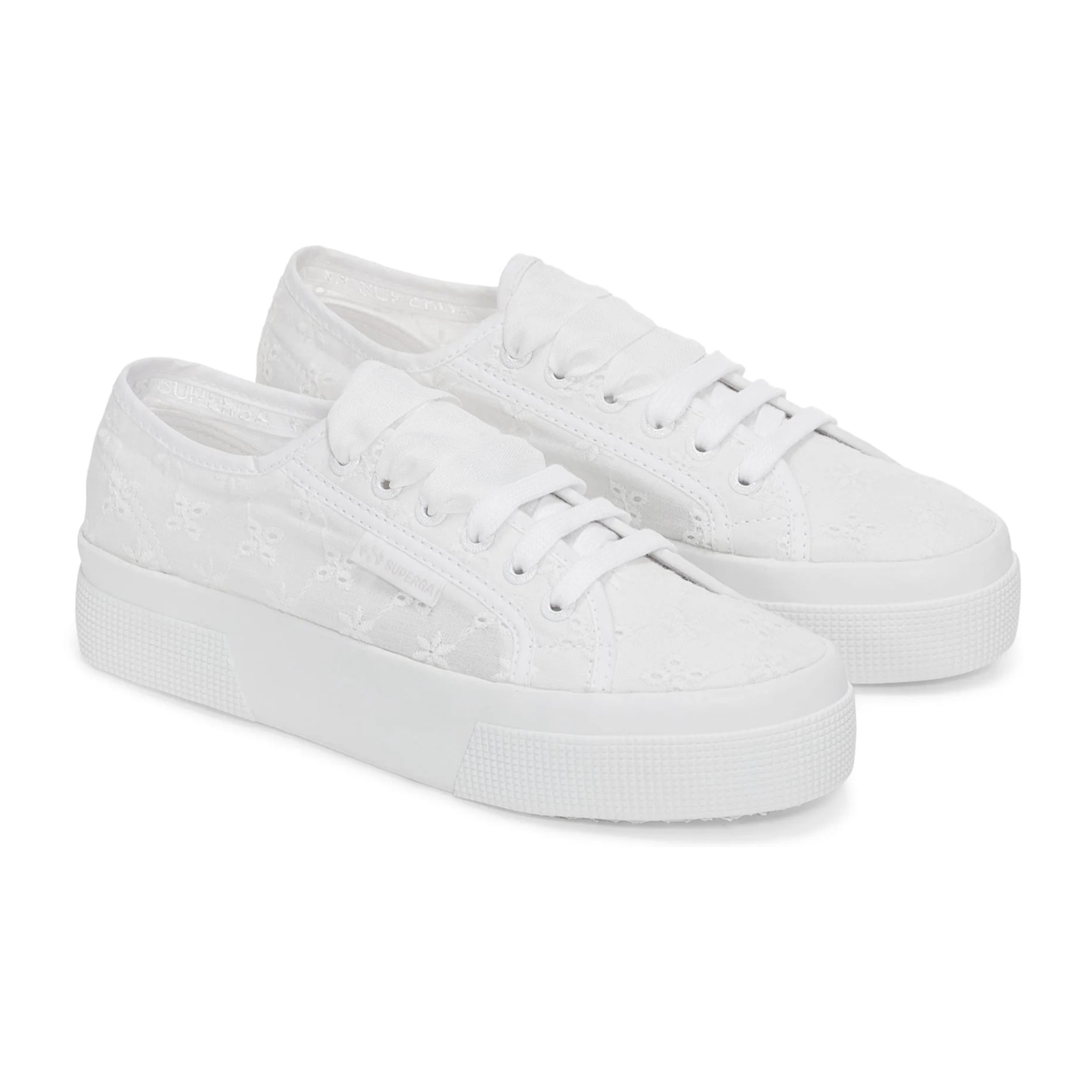 Superga - Zapatos de mujer Mujer Blanco - 2740 FLOWER SANGALLO