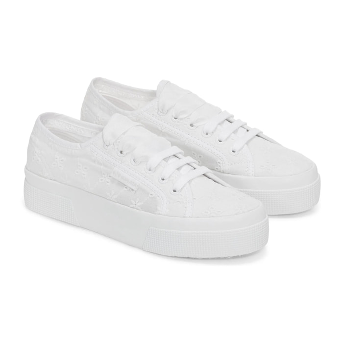 Superga - Zapatos de mujer Mujer Blanco - 2740 FLOWER SANGALLO