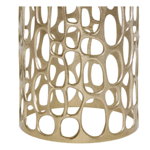 Table d'appoint Mesh ronde D.36,5cm doré
