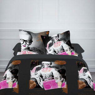 Parure Housse De Couette 100% coton Opera Rock
