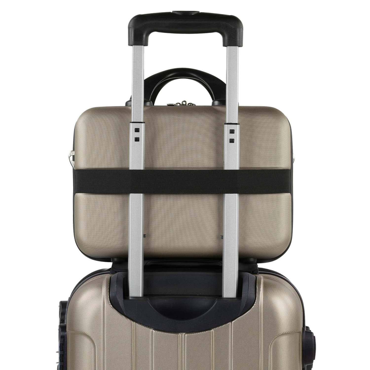 Juego De Maletas Rígidas Abs Itaca Havel Champagne