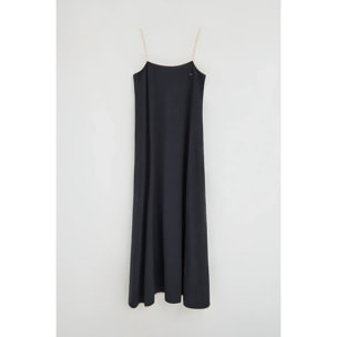 Vestido de tirantes azul marino con corte holgado Polo Club