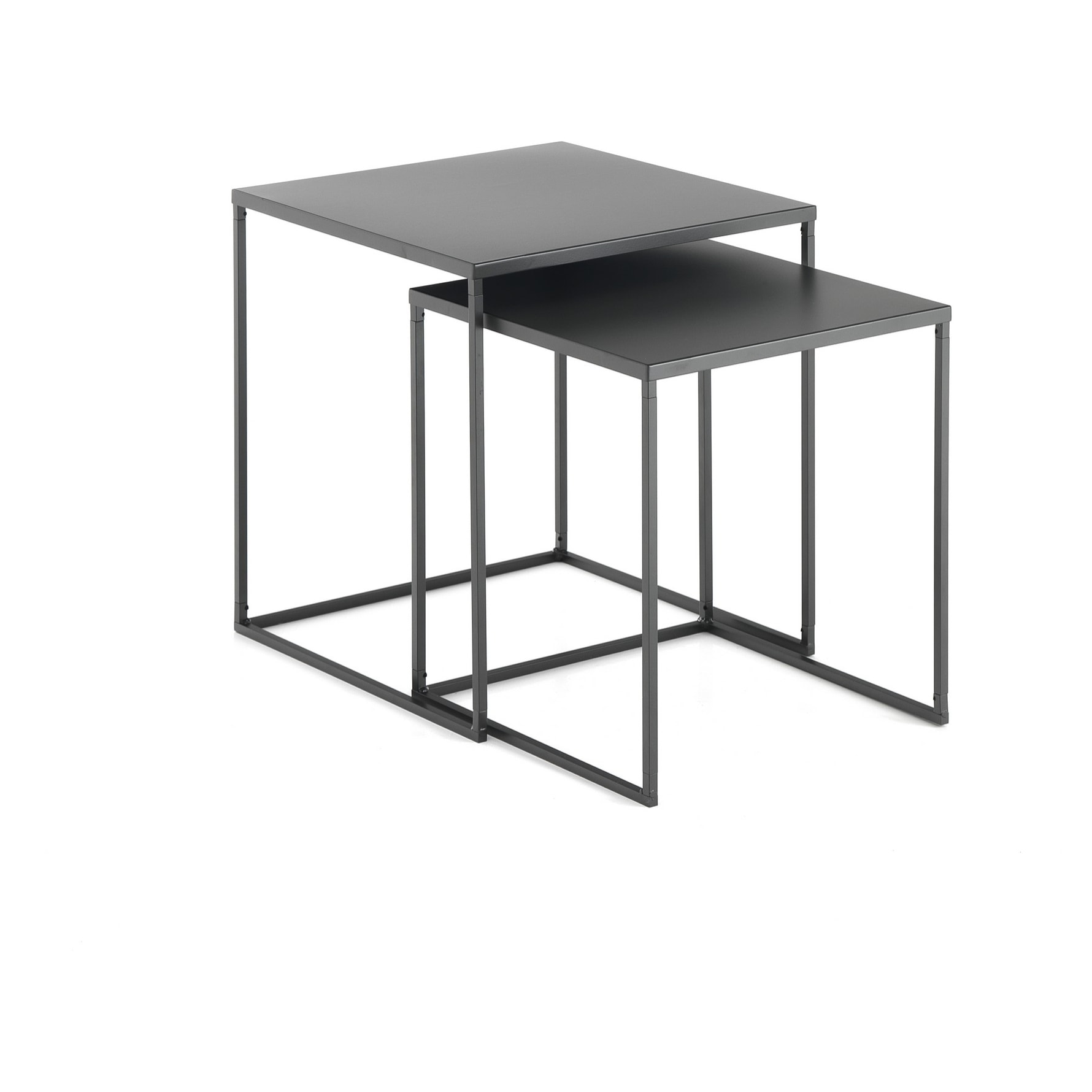 Tomasucci Ensemble de 2 tables basses minces Multicolore