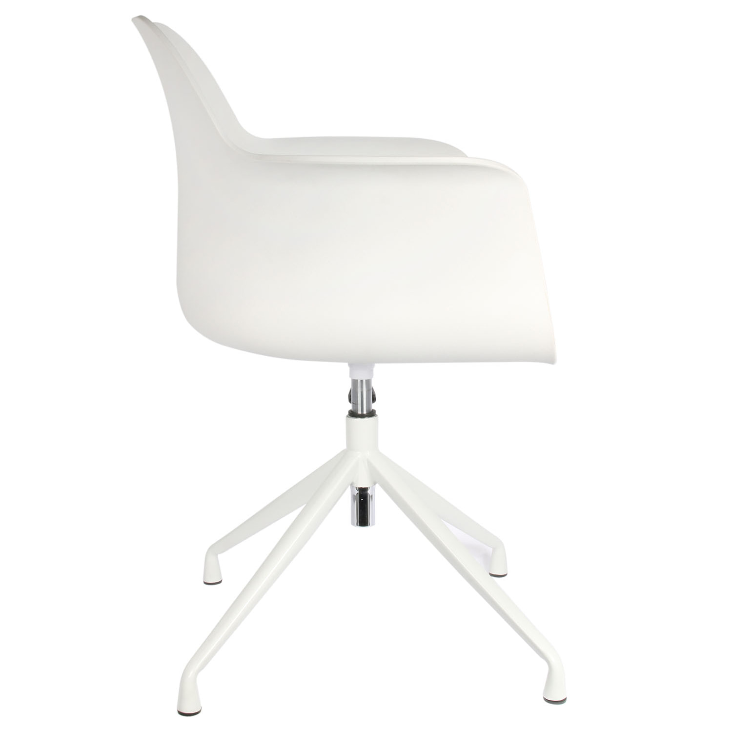 Fauteuil Pivotant Chicago Blanc - Lot De 2
