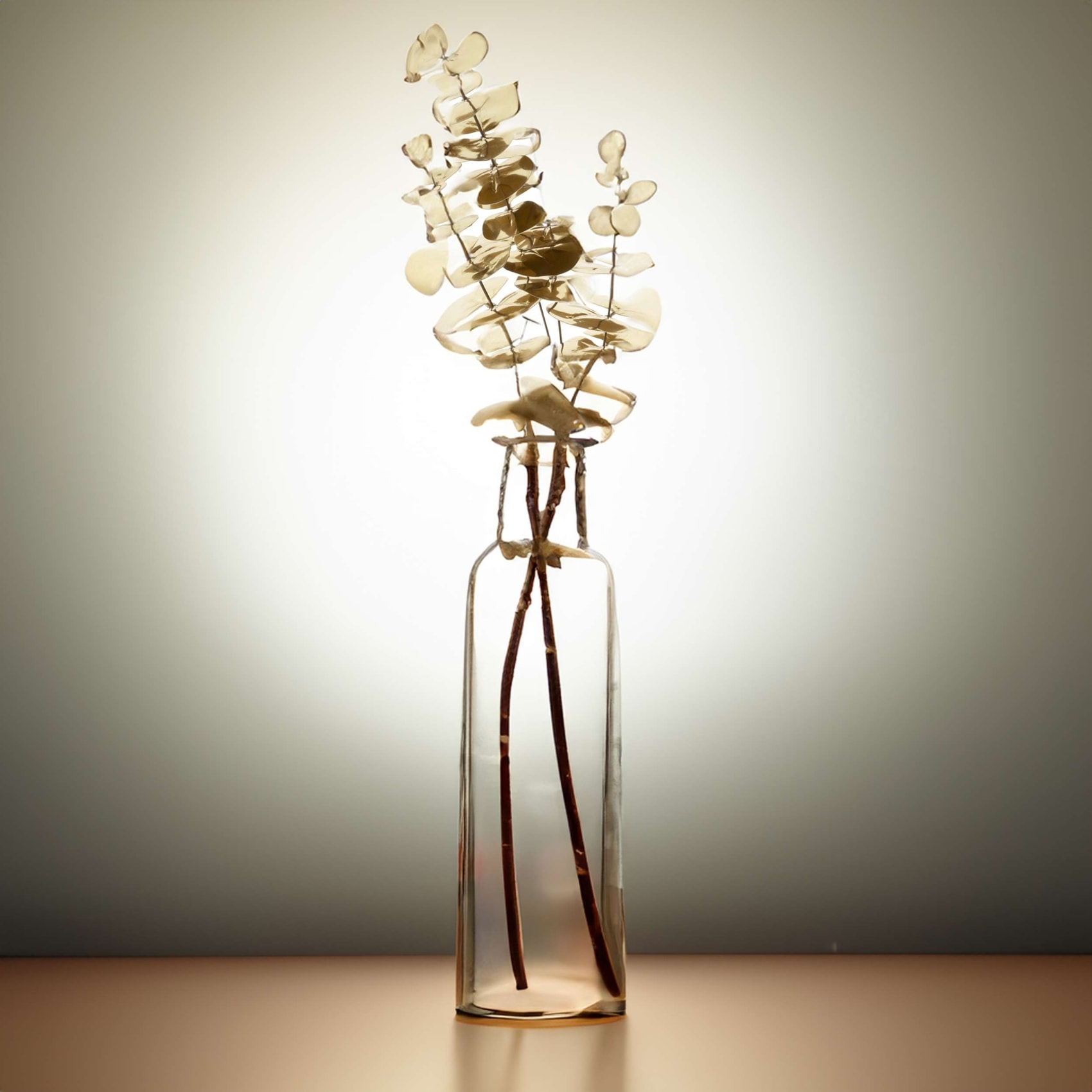 Branche d'eucalyptus dorée - Doré