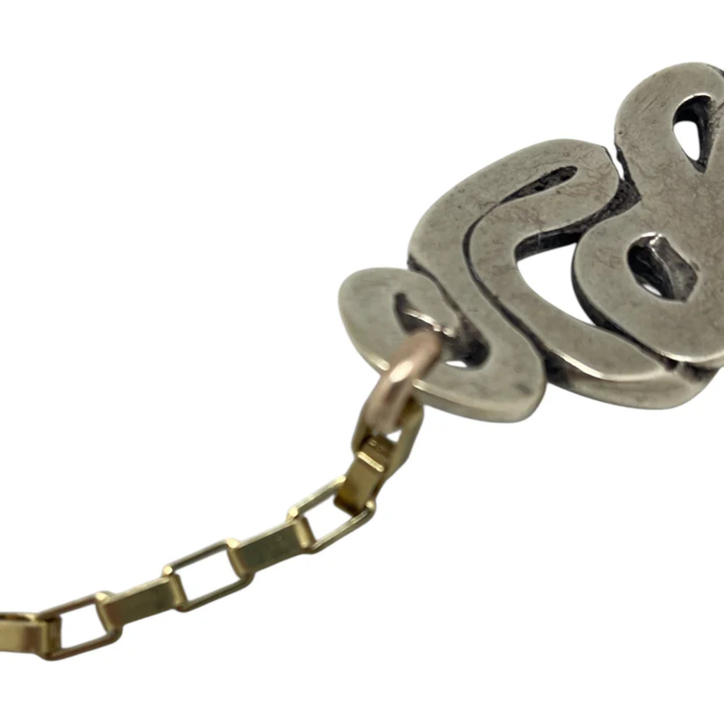 Pulsera Enredo en dorado y cadena