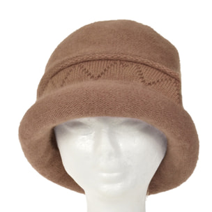 CAPPELLO DONNA TINTA UNITA CAMEL