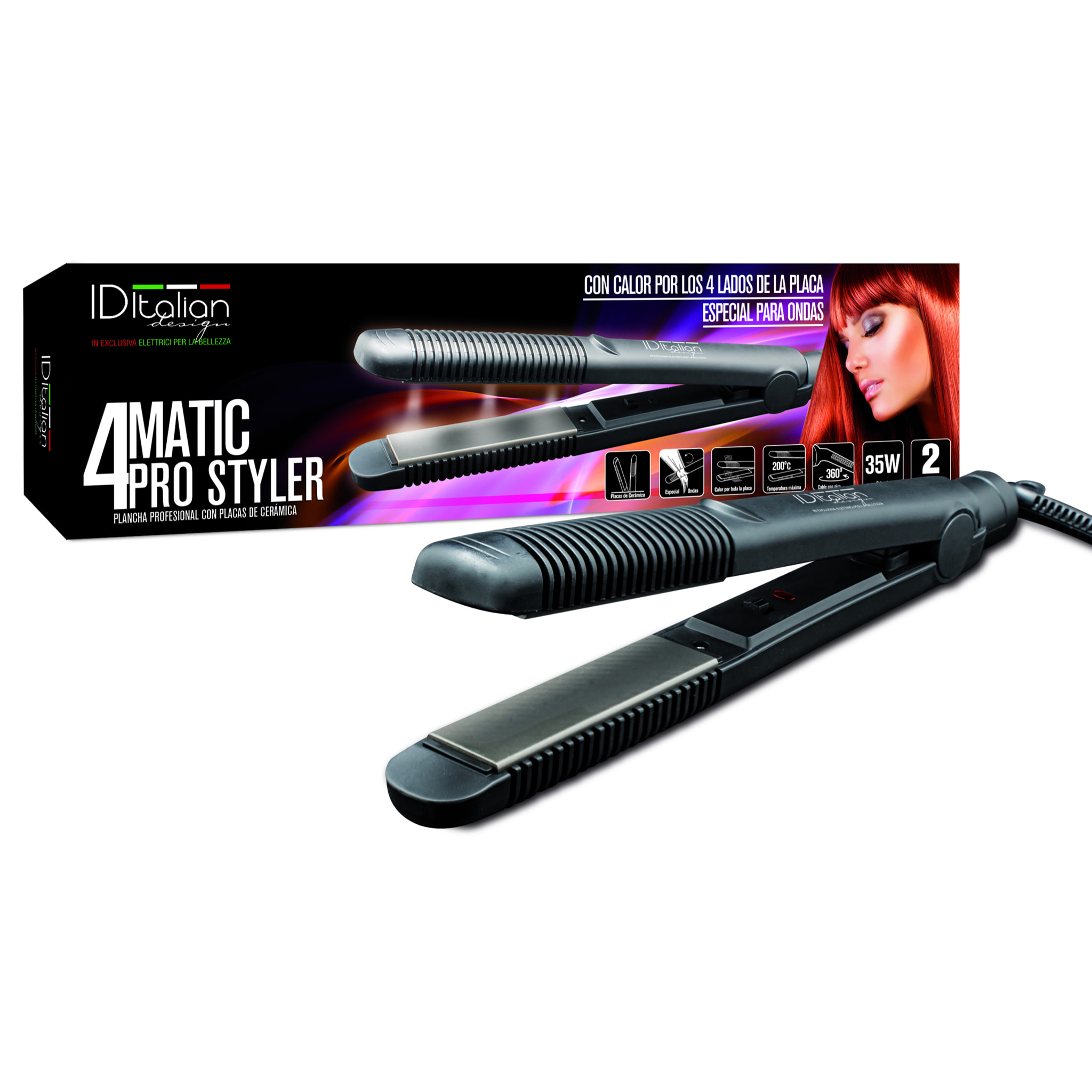 Piastra Professionale In Ceramica 4Matic Pro Styler