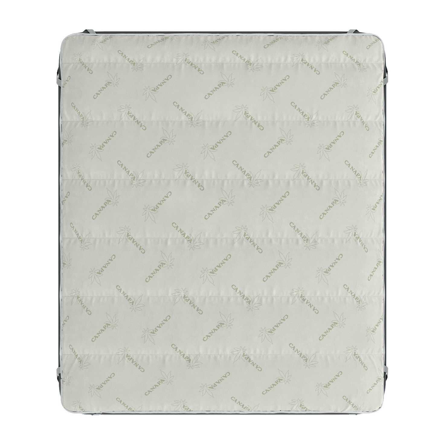 TOPPER TRAPUNTATO CANAPA CON ELASTICI - Made in Italy