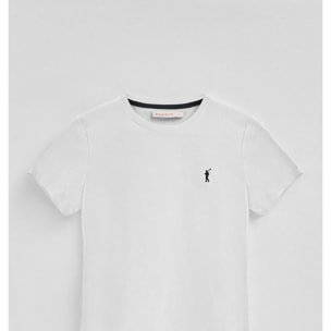 Pack mujer de dos camisetas blanca y negra de manga corta y bordado Rigby Go