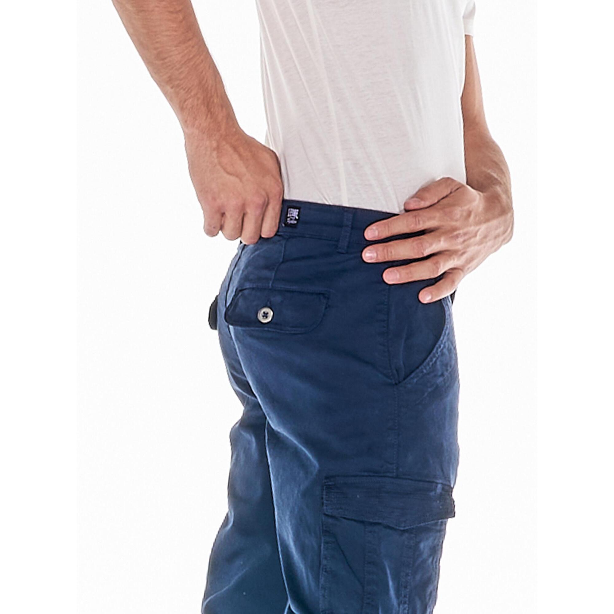 Pantalones cargo para hombre con bolsillos, ideales para el trabajo y el ocio.