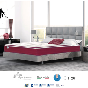 Materasso "Edith" a molle insacchettate e 2cm memory H26 cm 120x190