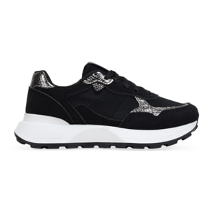 Zapatillas de plataforma negras con cordones