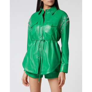 PHILIPP PLEIN Leather Shirt