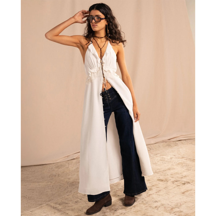 Vestido de tirantes multiposición de mujer